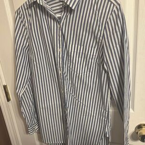 OldNavy Blue and White Striped Shirt NWt Small